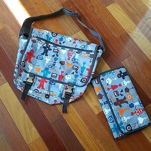 LeSportsac Messenger Diaper Bag